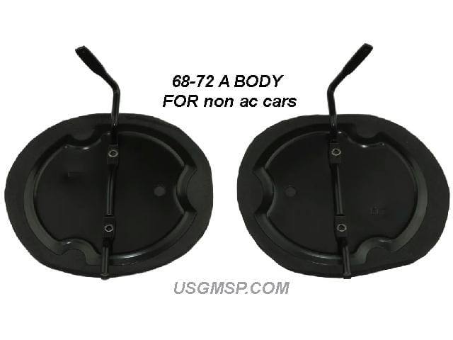 Cowl Vent Outlets: 68-72 A body Chevelle GTO
